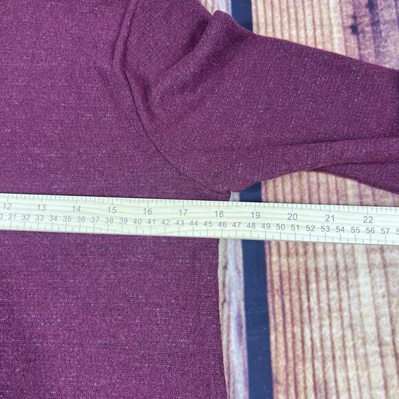 Anthropologie x Maeve Sweater Women's Medium Burgundy Cowl Neck Pullover Tunic - Picture 11 of 12